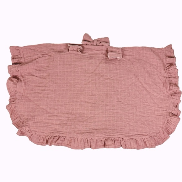 Muslin Car Seat Cover Pink Embroidered K - Picture 2 of 10